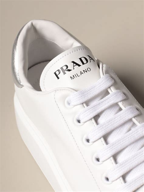 prada slip on sneakers for women|prada white platform sneakers.